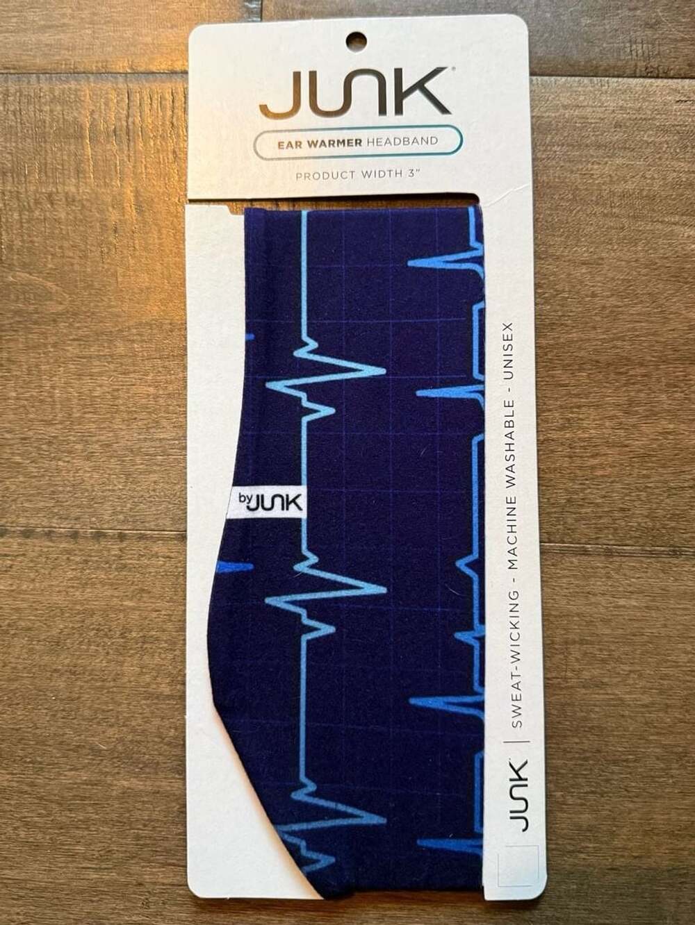 Junk Ear Warmer Headband Sinus Rhythm Ekg Blue